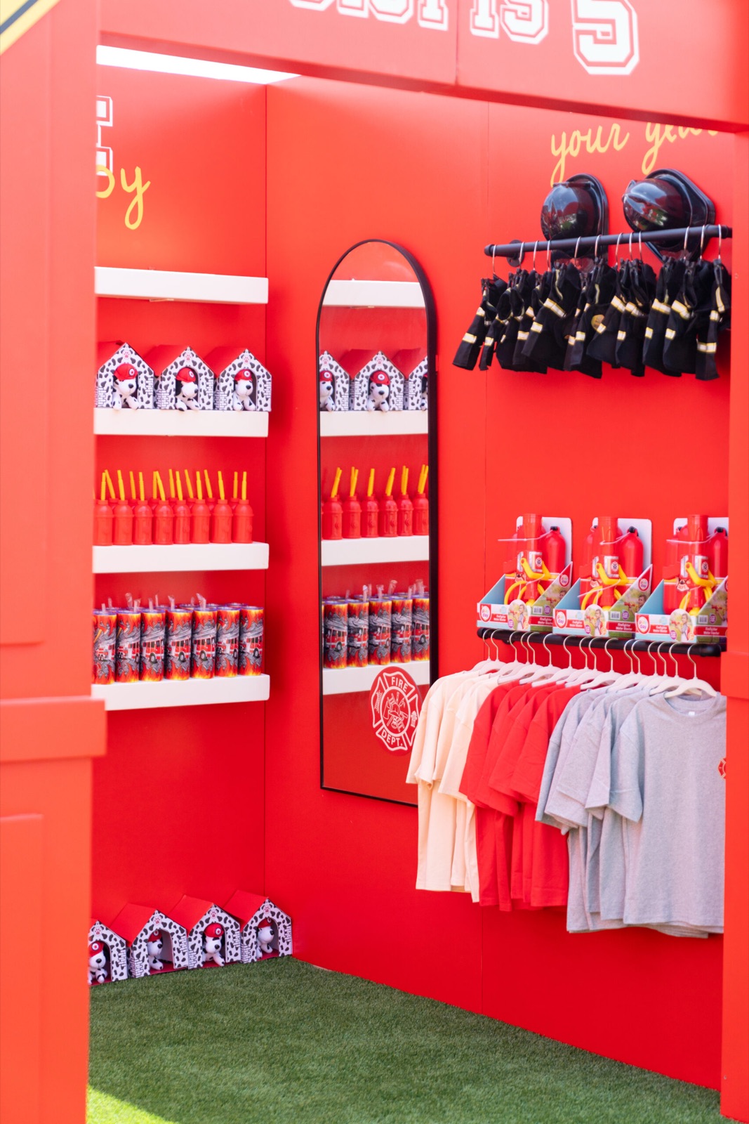 Fire station shelves